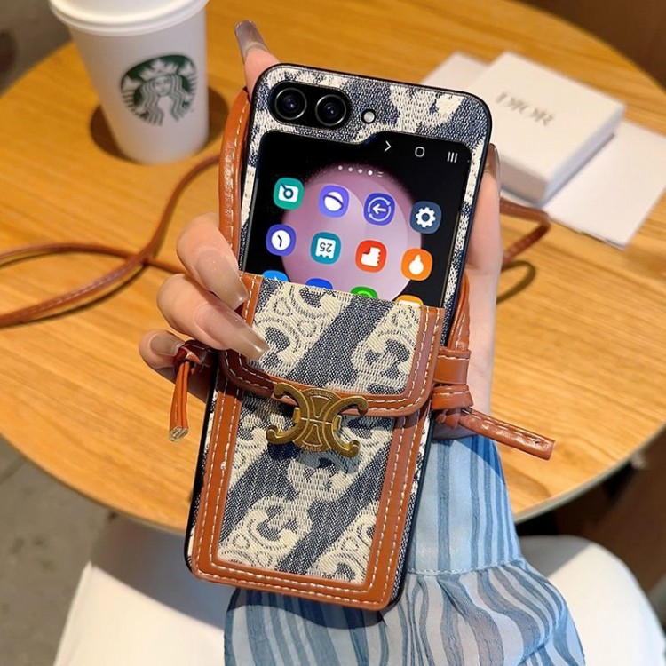 CELINE セリーヌハイブランドgalaxy z flip6 5/z flip4折りたたみケースgalaxy z flip5 4 3 ハイブランドケースハイエンドギャラクシーgalaxy z flip6 5 4 3スマホケースファッションgalaxy z flip6 5/z flip4/z flip3ケースブランド