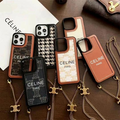 CELINE セリーヌブランドiphone16/15/14Proメンズケースかわいいアイフォン16/15プロ/14/13カバーiphone16/15/14ブランドケースメンズレディース