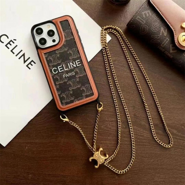 CELINE セリーヌブランドiphone16/15/14Proメンズケースかわいいアイフォン16/15プロ/14/13カバーiphone16/15/14ブランドケースメンズレディース