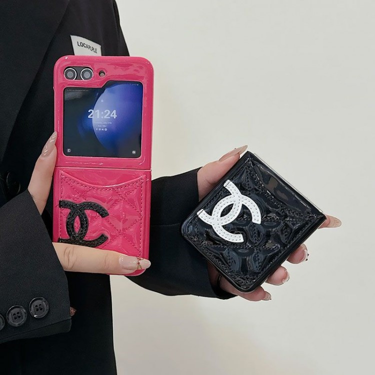 Chanel シャネルハイブランドgalaxy z flip6 5/z flip4/z flip3折りたたみケースハイエンドギャラクシーz flip6 5 4 3スマホケース ブランド携帯ケース高級感galaxyz flip5/z flip4/3ブランドケース