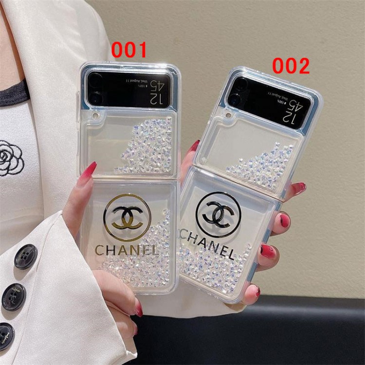 Chanel シャネルハイブランドgalaxy z flip6 5/z flip4/z flip3折りたたみケースハイエンドギャラクシーgalaxy z flip6 5 4 3スマホケースファッションgalaxy z flip6 5/z flip4/z flip3ケースブランド折りたたみ型ギャラクシーz flip6 5/z flip4/z fold5ケースメンズ