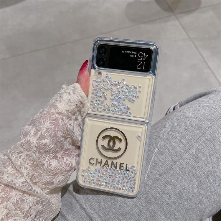 Chanel シャネルハイブランドgalaxy z flip6 5/z flip4/z flip3折りたたみケースハイエンドギャラクシーgalaxy z flip6 5 4 3スマホケースファッションgalaxy z flip6 5/z flip4/z flip3ケースブランド折りたたみ型ギャラクシーz flip6 5/z flip4/z fold5ケースメンズ