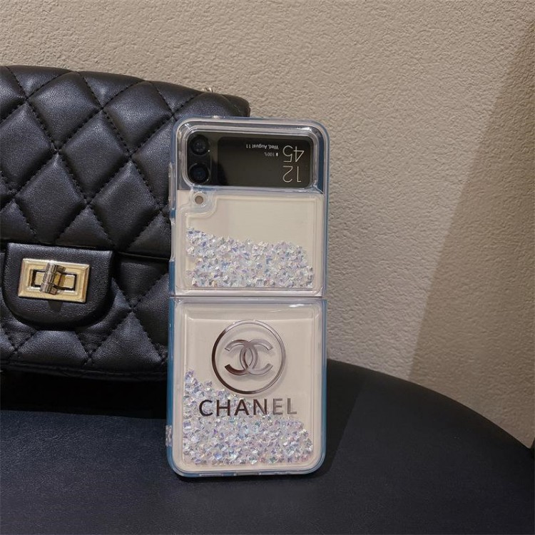 Chanel シャネルハイブランドgalaxy z flip6 5/z flip4/z flip3折りたたみケースハイエンドギャラクシーgalaxy z flip6 5 4 3スマホケースファッションgalaxy z flip6 5/z flip4/z flip3ケースブランド折りたたみ型ギャラクシーz flip6 5/z flip4/z fold5ケースメンズ