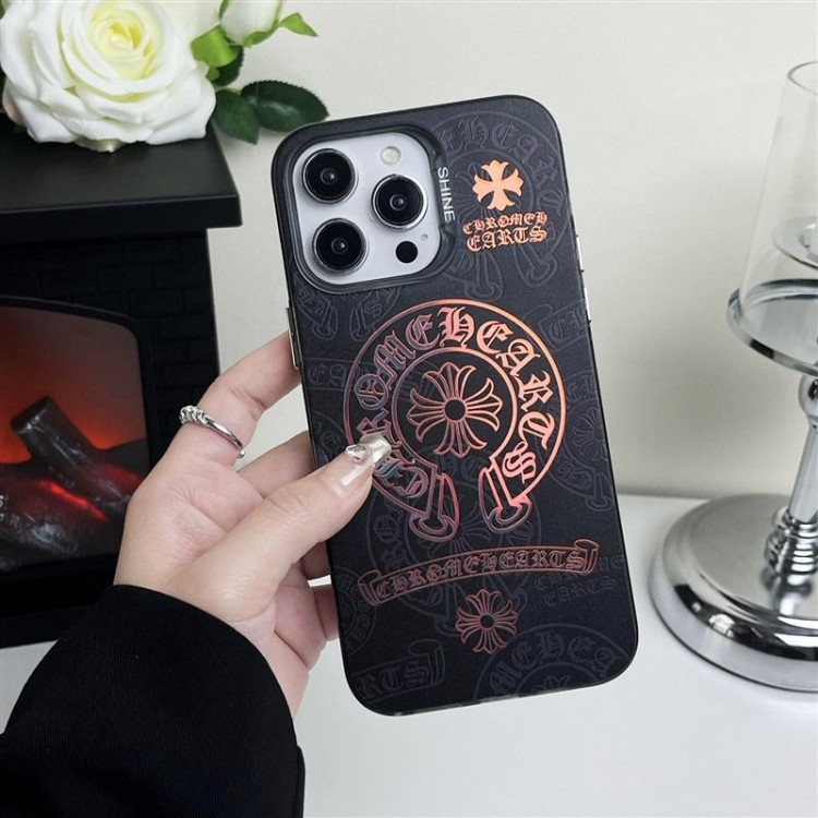 クロムハーツ Chrome Hearts iphone16/15/14/13 Pro Maxケースブランドコピー 流行り iphone16/15/14/13Proケースiphone16/15/14ブランドケースメンズレディース 個性