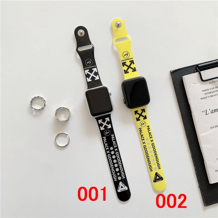 Off-White オフホワイトブランド Apple Watch 10/9 ultra バンド 華奢革 交換バンド アップルウォッチ ultra 49mmブランドベスト高級感 Apple Watch 10 9 8 7  se2/6/5/4/3/2/1ベルト 軽量 フィット 通気性ブランド apple watch ultra 2 49mmシリコンバンド 痛くない