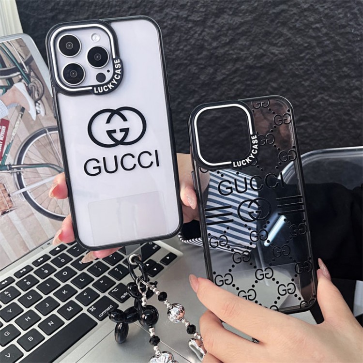 Gucci グッチレディース向けiphone16/15/14/13Proケース かわいい アイフォン16/15プロ/14/13カバーiphone16/15/14ブランドケースメンズレディース