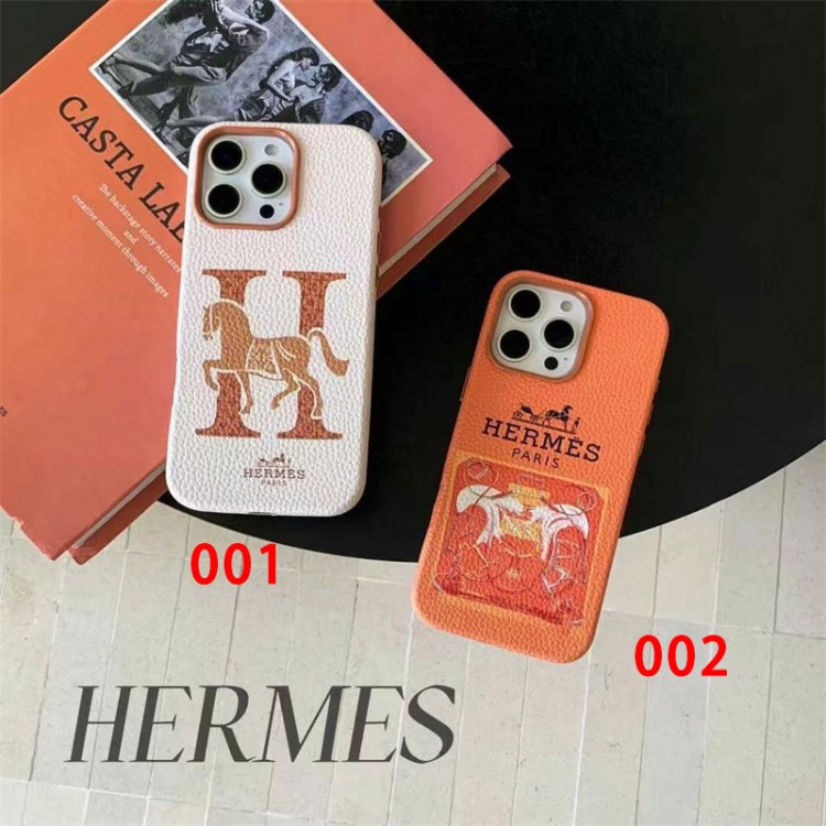 Hermes エルメスiphone16/15/14/13 Pro Maxケースブランドコピー男女兼用携帯カバーiphone16/15/14/13Pro Maxハイエンドiphone16/15Pro Max/14plusカバー