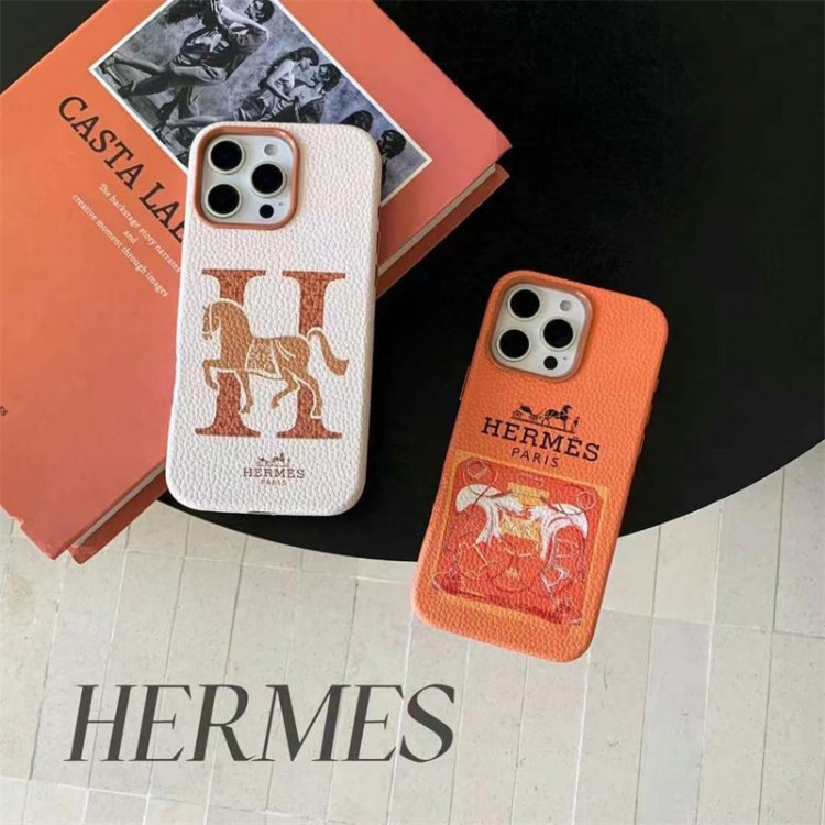 Hermes エルメスiphone16/15/14/13 Pro Maxケースブランドコピー男女兼用携帯カバーiphone16/15/14/13Pro Maxハイエンドiphone16/15Pro Max/14plusカバー