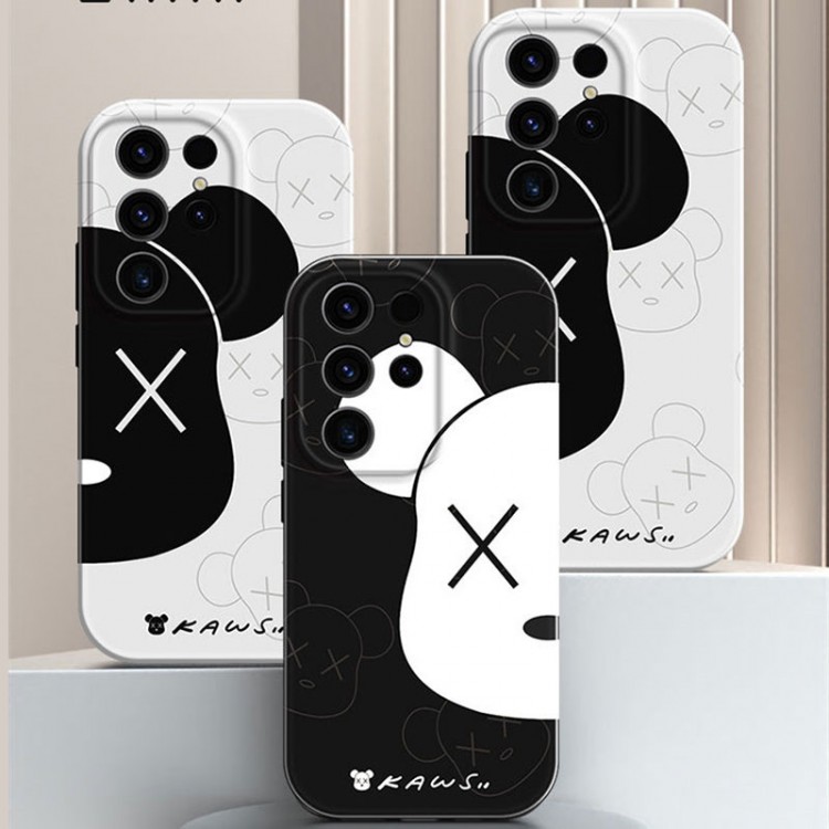 Kaws カウズ高級感galaxy s24 ultraアイフォン14 15 16ブランドケースメンズレディースgalaxy s24 ultra/s23 s22ケースブランドギャラクシーs23ultra/s22 s24 iphone14 15 16 ケースファッションブランドgalaxy s23/s24ultra アイホン16 13 14 15カバー