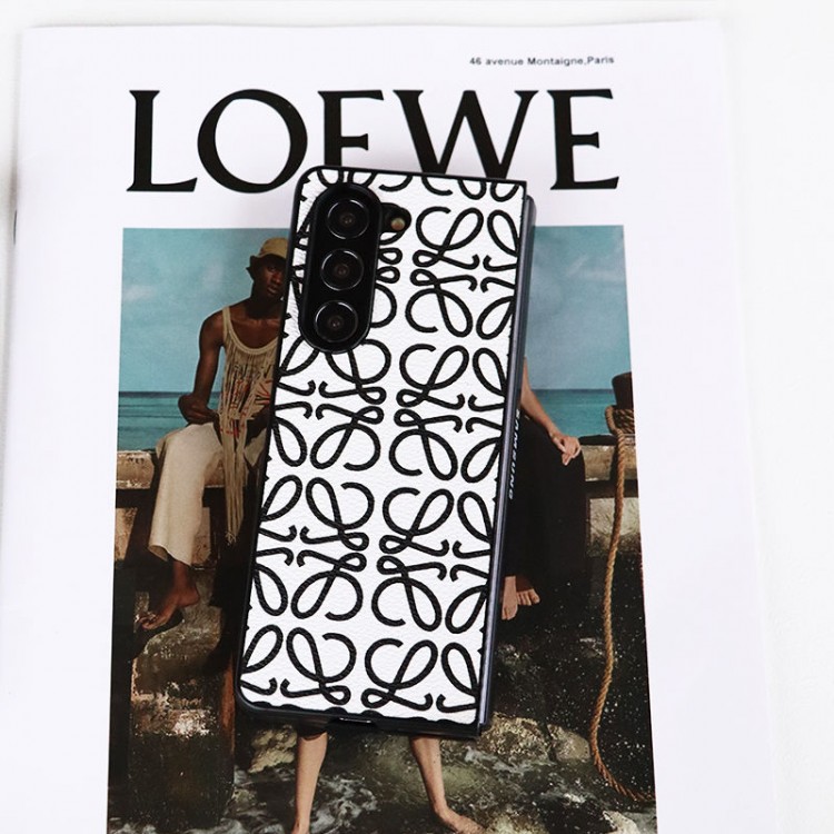 LOEWE ロエベ galaxy z fold5 6ハイブランドケースハイエンドギャラクシーgalaxy z flip6 5 4 3スマホケースファッションgalaxy z flip6 5/z flip4/z flip3ケースブランド高級感galaxyz flip5/z flip4/z fold5/z fold4ブランドケース