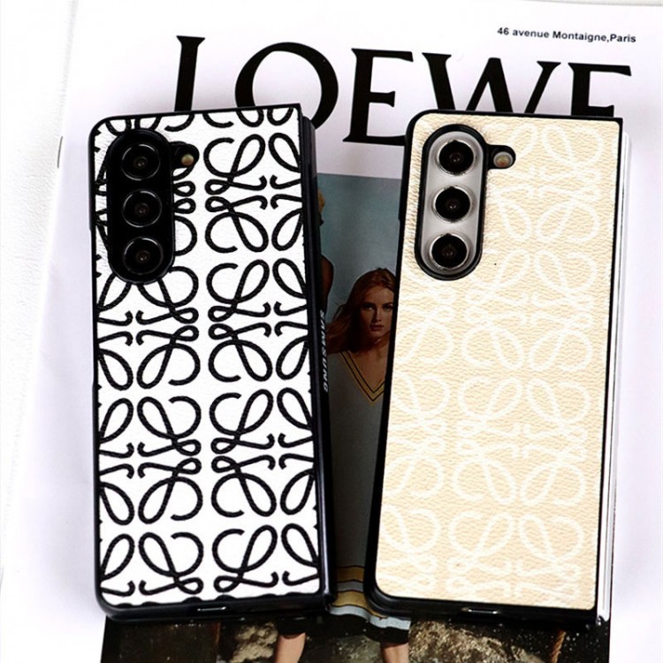 LOEWE ロエベ galaxy z fold5 6ハイブランドケースハイエンドギャラクシーgalaxy z flip6 5 4 3スマホケースファッションgalaxy z flip6 5/z flip4/z flip3ケースブランド高級感galaxyz flip5/z flip4/z fold5/z fold4ブランドケース