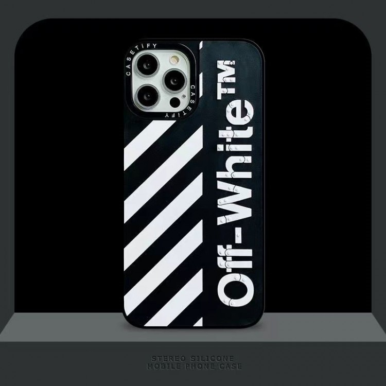 Off-White オフホワイトハイブランドアイフォン16 15プロ/14/13スマホケースレディース向けiphone16/15/14/13Proケースかわいいアイフォン16/15プロ/14/13カバー