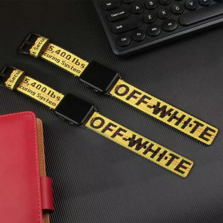 Off-White オフホワイトブランド Apple Watch 9 10 ultra バンド 華奢革 交換バンド高級感 Apple Watch 10 9 8 7  se2/6/5/4/3/2/1ベルト 軽量 フィット 通気性ハイブランドアップルウォッチ10 9 8/se2革ベルト 耐久性Apple Watch 9 10 ultra/8/7/6ブランドベルト 流行り