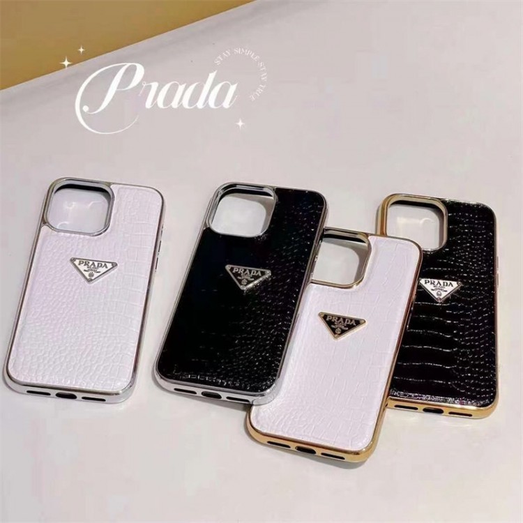 Prada プラダレディース向けiphone16/15/14/13Proケースかわいいアイフォン16/15プロ/14/13カバーiphone16/15/14ブランドケースメンズレディース