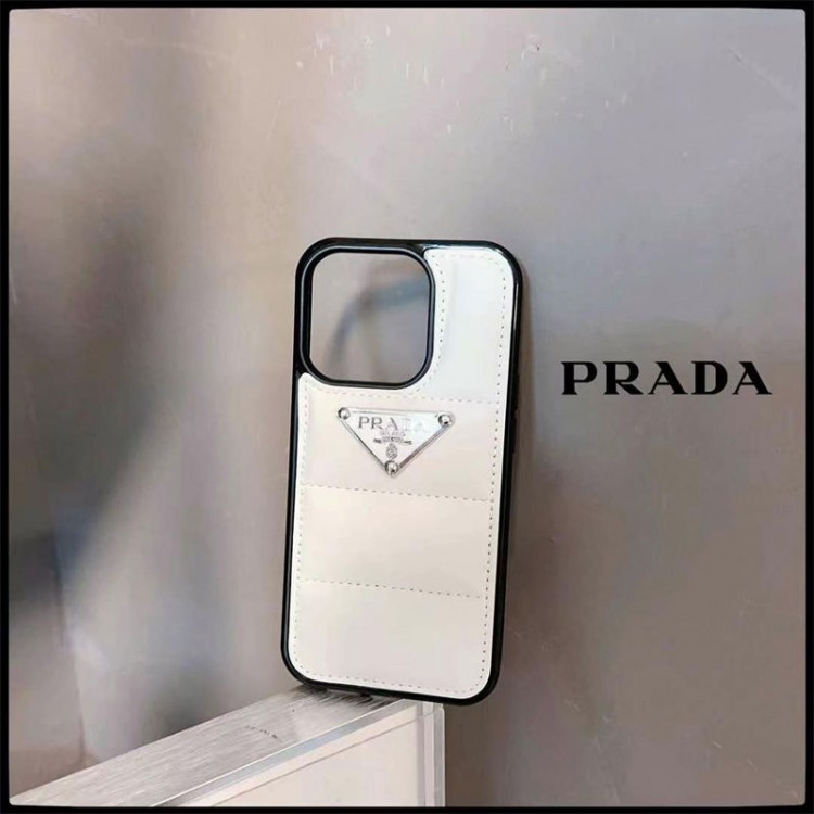 Prada プラダ ハイブランドアイフォン16 15プロ/14/13スマホケースレディース向け iphone16/15/14/13Proケース ハイエンドiphone16/15Pro Max/14plusカバー