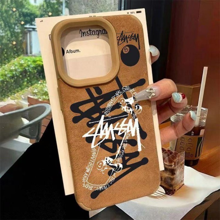 Stussy ステューシーiphone16/15/14/13 Pro Maxケースブランドコピーレディース向けiphone16/15/14/13Proケースiphone16/15/14ブランドケースメンズレディース