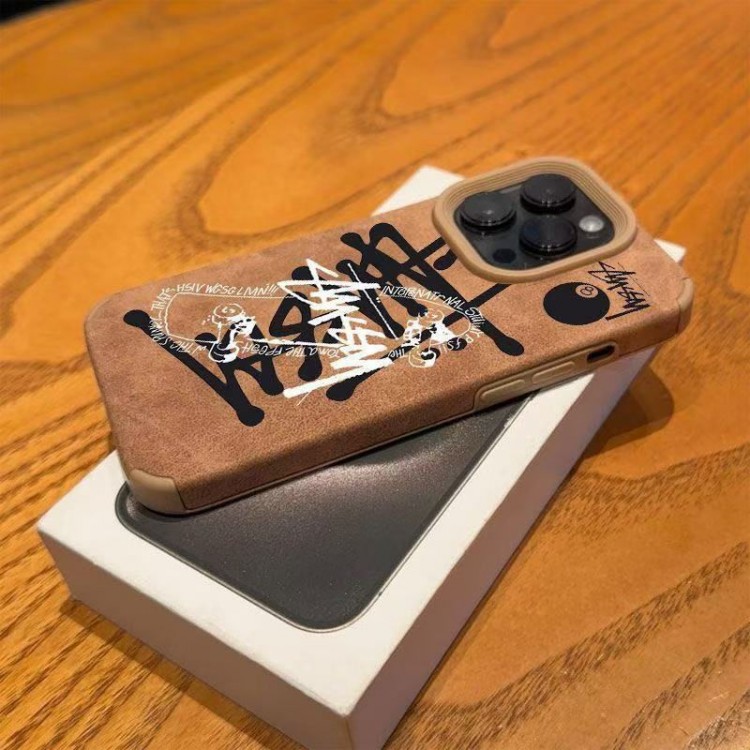 Stussy ステューシーiphone16/15/14/13 Pro Maxケースブランドコピーレディース向けiphone16/15/14/13Proケースiphone16/15/14ブランドケースメンズレディース