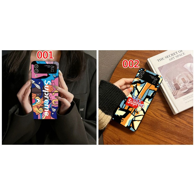 Supreme シュプリームハイブランドgalaxy z flip6 5/z flip4/z flip3/6折りたたみケースハイエンドギャラクシーgalaxy z flip6 5 4 3スマホケースメンズレディースケース高級感galaxyz flip5/z flip4ブランドケース