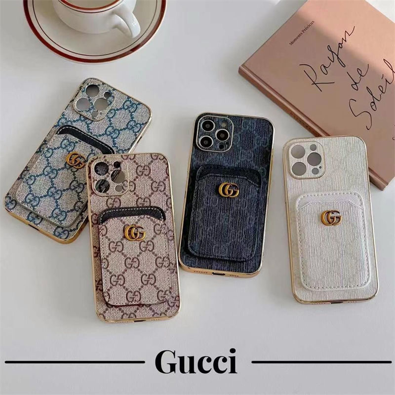 Gucciブランドiphone16/15/14Proメンズケース